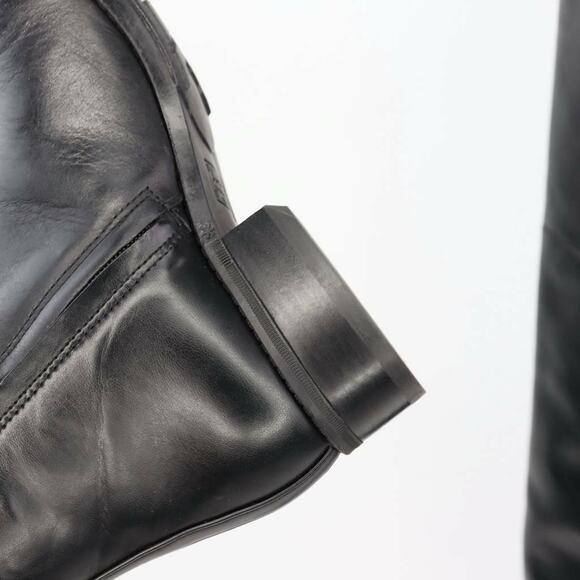 Sam Edelman Womens Pam Over The Knee Boots Black Almond Toe Leather Zip 6.5 M - Picture 11 of 12